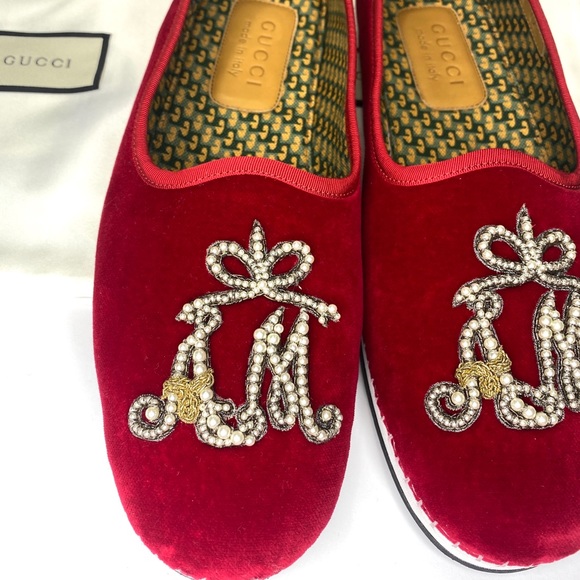 Gucci Men's Velluto Marmara Rosso Loafers SIZE 10 Alessandro Michele Edition - Picture 3 of 11